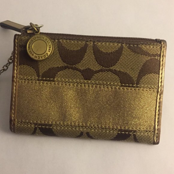 Coach Card Wallet w/ Key Ring